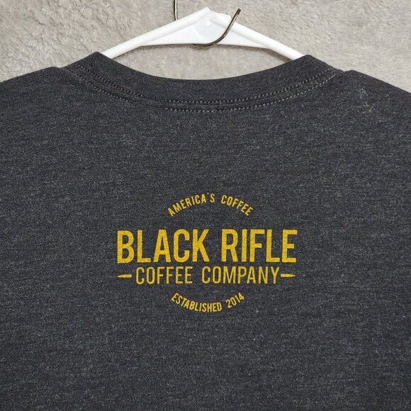 Black Rifle Coffee Co T-Shirt Mens Size Medium Gray‎ Logo Short Sleeve Tee - Picture 5 of 9